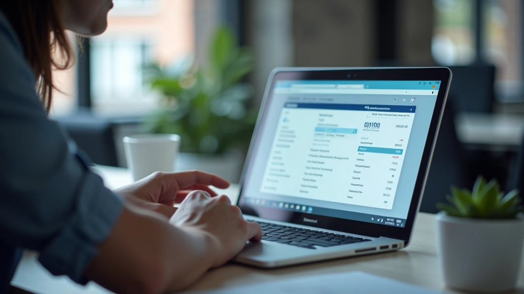 Finance team reviewing invoice data on a laptop