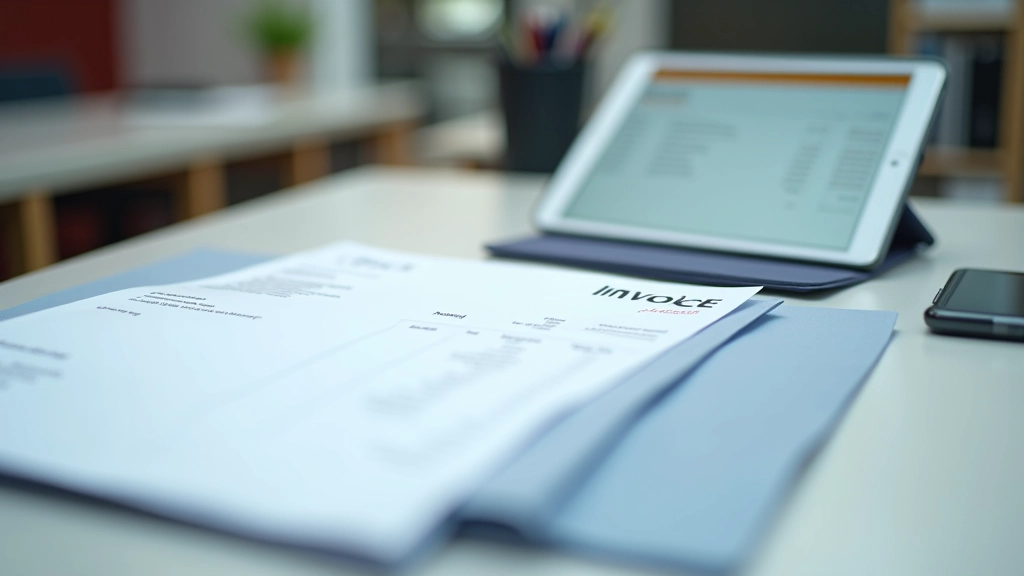 Organized invoicing system transitioning from paper to digital management